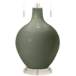 Color Plus Toby 28&quot; Modern Glass Deep Lichen Green Table Lamp