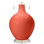 Color Plus Toby Nickel 28&quot; Modern Koi Orange Table Lamp