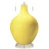 Color Plus Toby Nickel 28&quot; Modern Lemon Twist Yellow Table Lamp