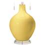 Color Plus Toby Nickel 28&quot; Modern Daffodil Yellow Glass Table Lamp