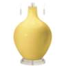 Color Plus Toby Nickel 28&quot; Modern Daffodil Yellow Glass Table Lamp