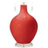 Color Plus Toby Nickel 28&quot; Cherry Tomato Red Table Lamp