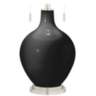 Color Plus Toby 28&quot; Modern Glass Tricorn Black Table Lamp