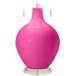 Color Plus Toby 28&quot; Modern Glass Fuchsia Pink Table Lamp