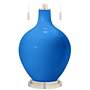 Color Plus Toby Nickel 28&quot; Modern Royal Blue Table Lamp