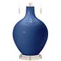 Color Plus Toby Nickel 28&quot; Modern Monaco Blue Table Lamp