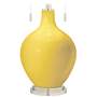 Color Plus Toby Nickel 28&quot; Modern Lemon Zest Yellow Table Lamp
