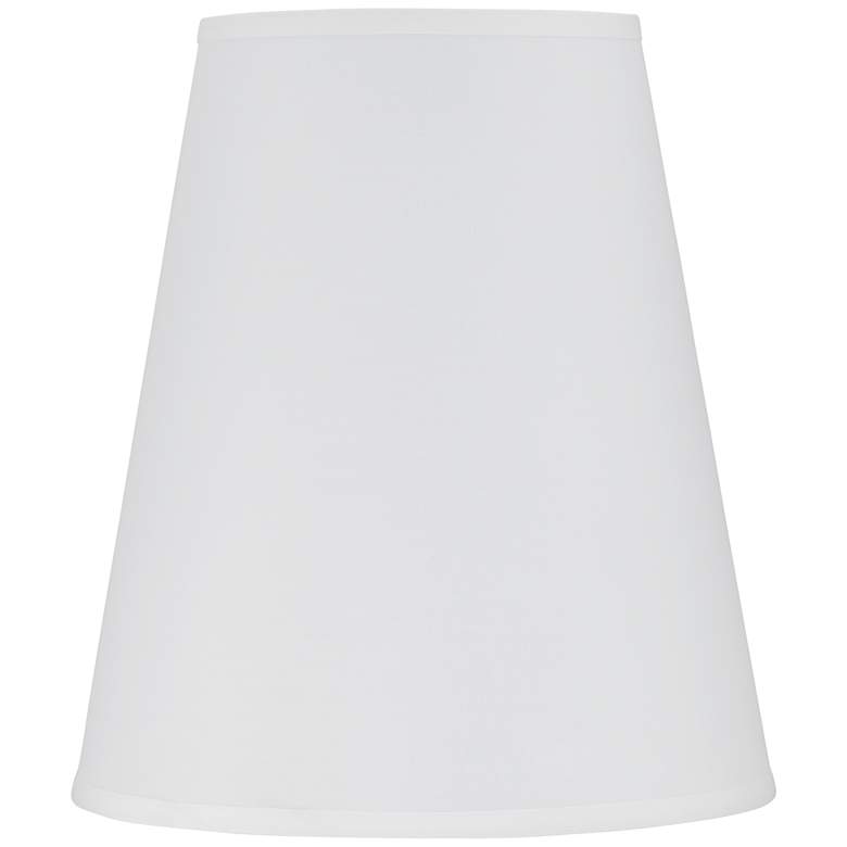 Image 1 1P752 - White Sandstone Linen Empire Lamp Shade