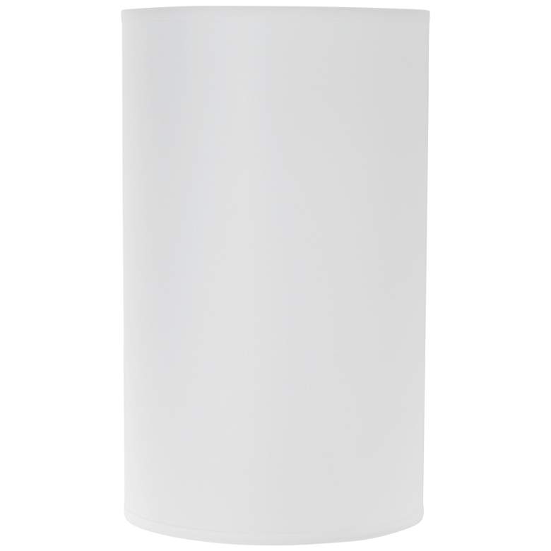 Image 1 1P791 inch - White Sandstone Linen Drum Lamp Shade