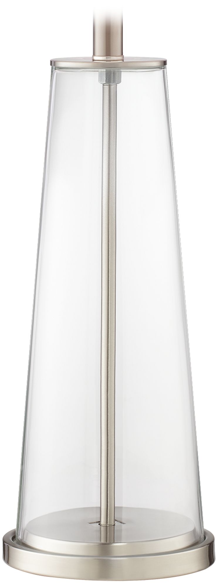 Color Plus Leo 29 1/2" Clear Glass Fillable Table Lamps Set of 2