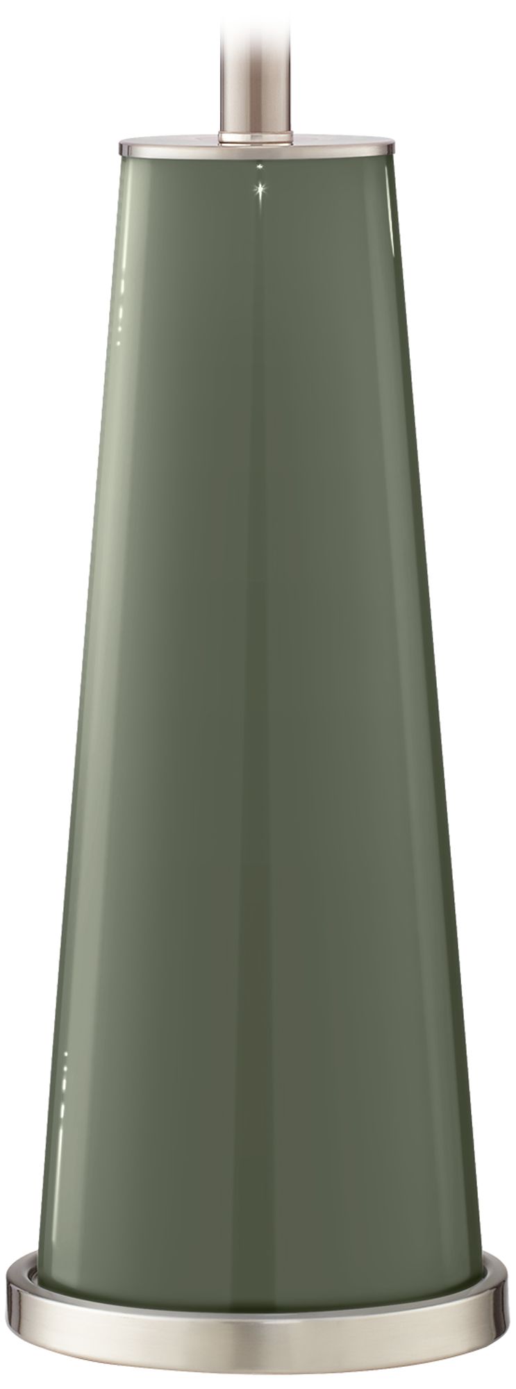 Color Plus Leo 29 1/2" Deep Lichen Green Glass Table Lamps Set of 2