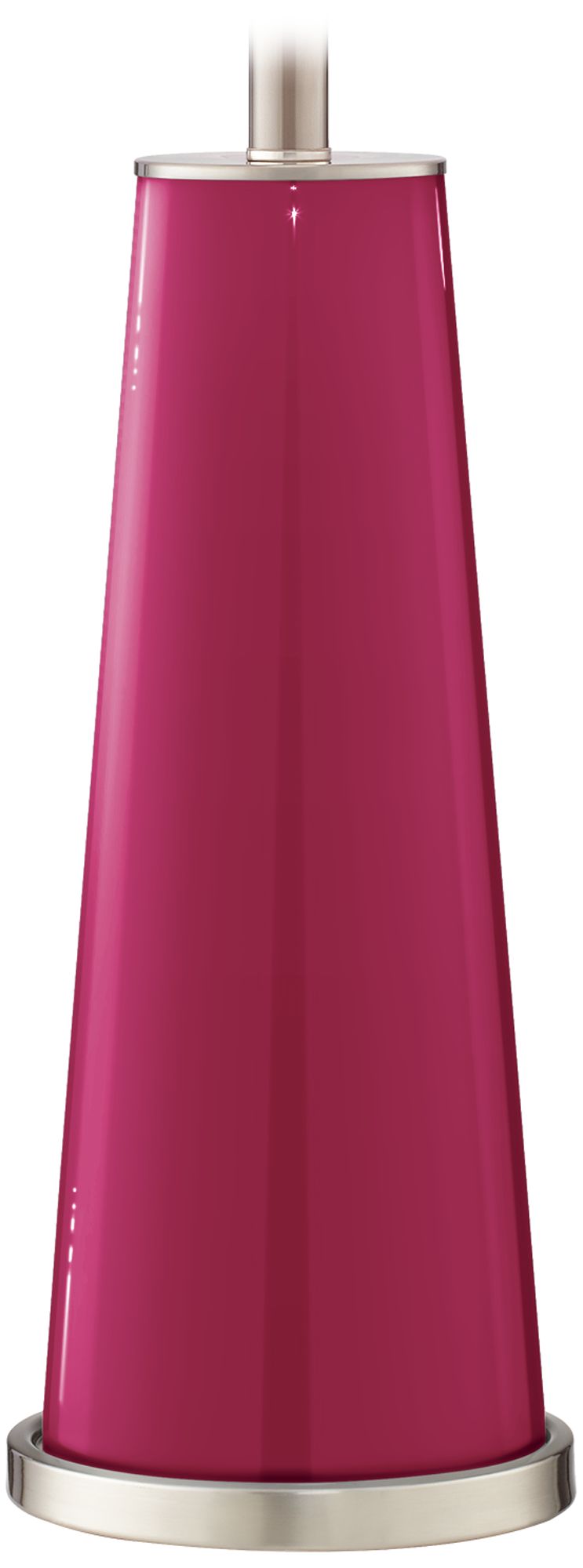 Color Plus Leo 29 1/2" Vivacious Pink Glass Table Lamps Set of 2