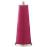 Color Plus Leo 29 1/2&quot; Vivacious Pink Glass Table Lamps Set of 2