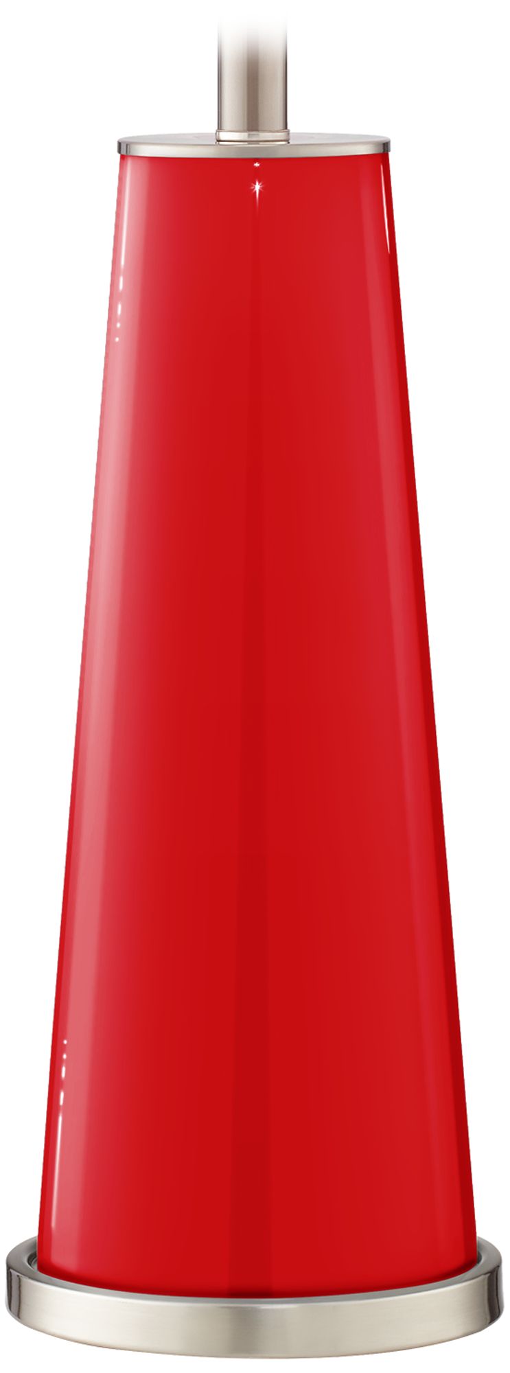 Color Plus Leo 29 1/2" Bright Red Glass Table Lamps Set of 2