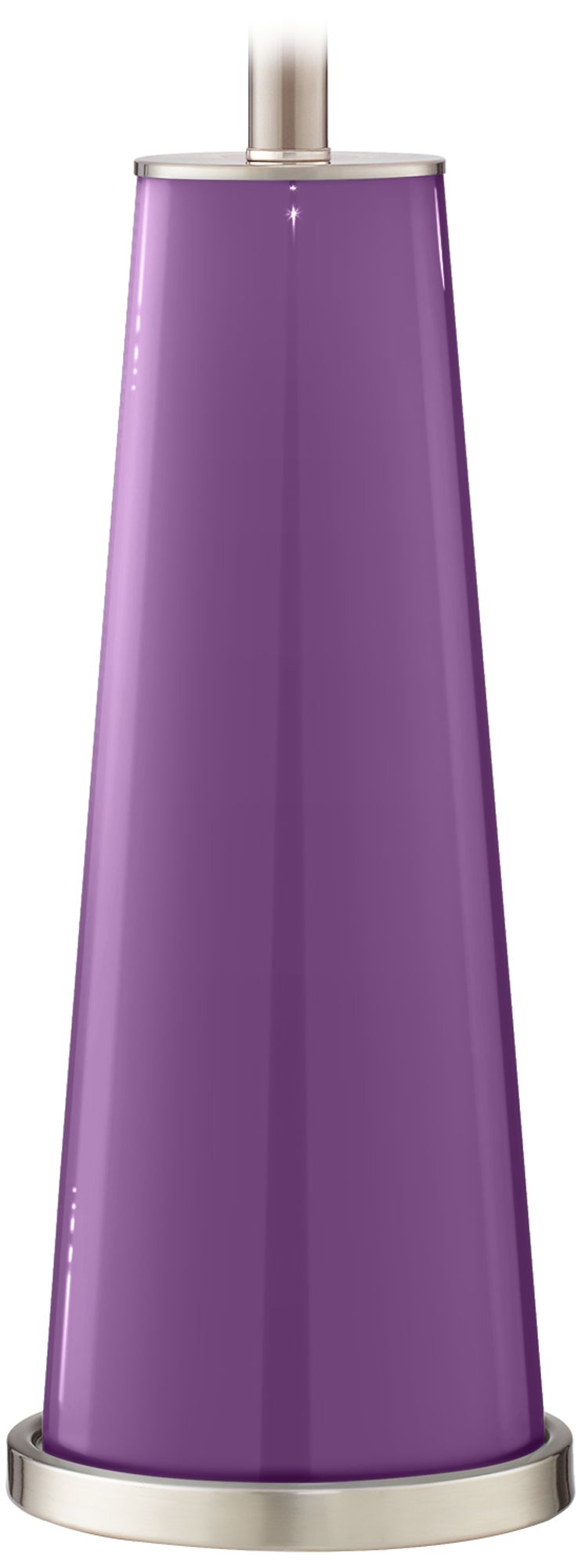 Color Plus Leo 29 1/2" Passionate Purple Glass Table Lamps Set of 2