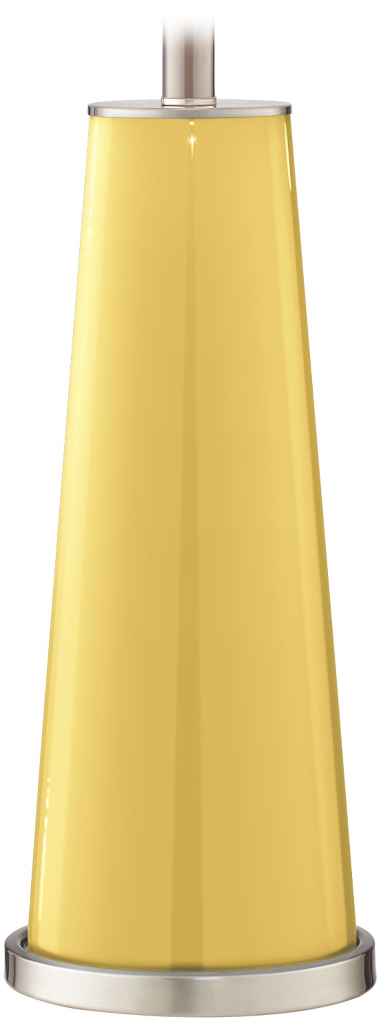 Color Plus Leo 29 1/2" Daffodil Yellow Glass Table Lamps Set of 2