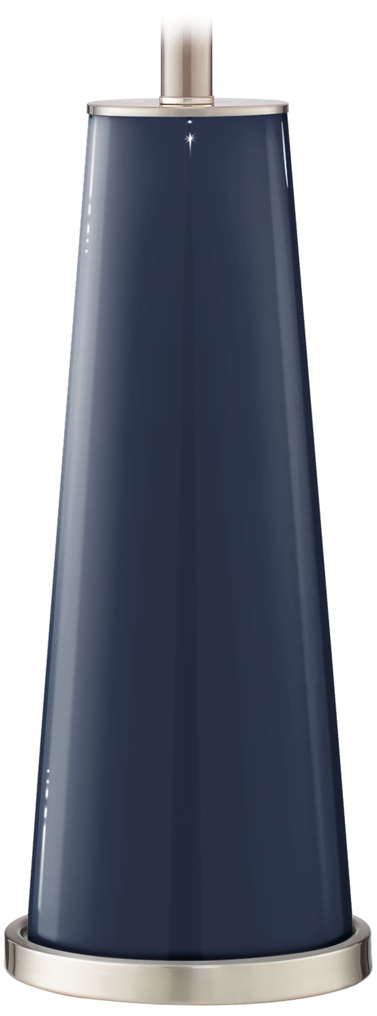 Color Plus Leo 29 1/2" Naval Blue Modern Glass Table Lamps Set of 2