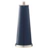 Color Plus Leo 29 1/2&quot; Naval Blue Modern Glass Table Lamps Set of 2