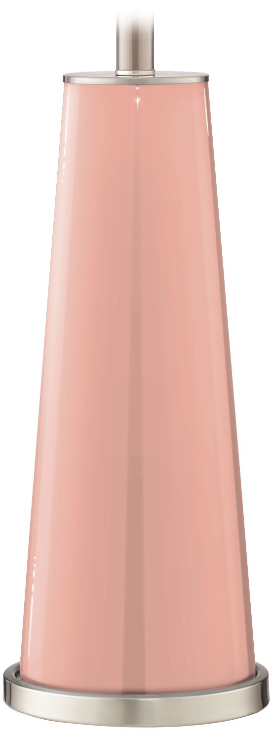 Color Plus Leo 29 1/2" Mellow Coral Pink Glass Table Lamps Set of 2