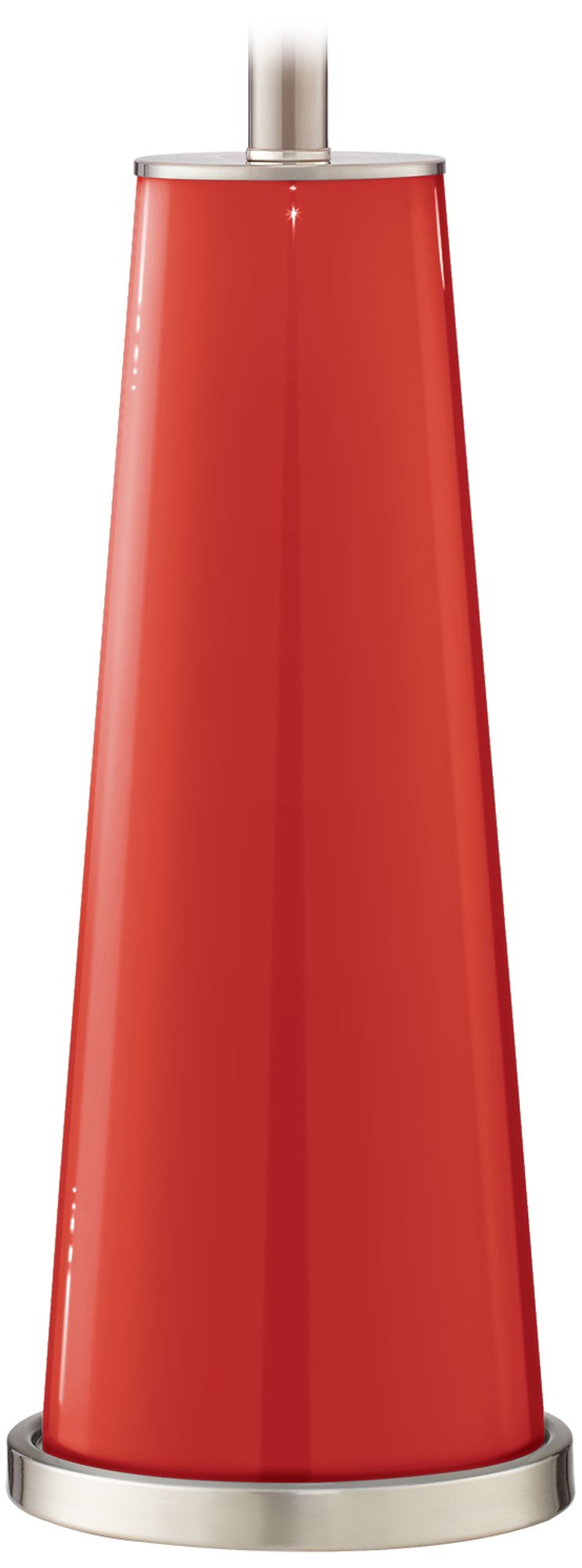 Color Plus Leo 29 1/2" Cherry Tomato Red Glass Table Lamps Set of 2