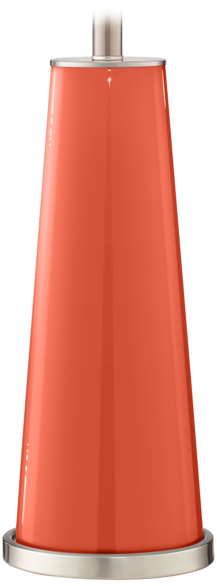 Color Plus Leo 29 1/2" Daring Orange Glass Table Lamps Set of 2