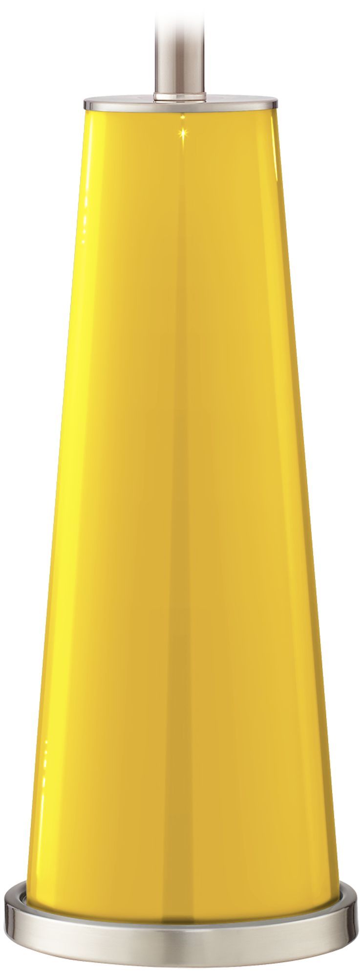 Color Plus Leo 29 1/2" Citrus Yellow Glass Table Lamps Set of 2