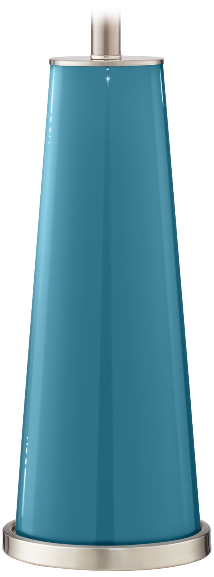 Color Plus Leo 29 1/2" Great Falls Blue Glass Table Lamps Set of 2