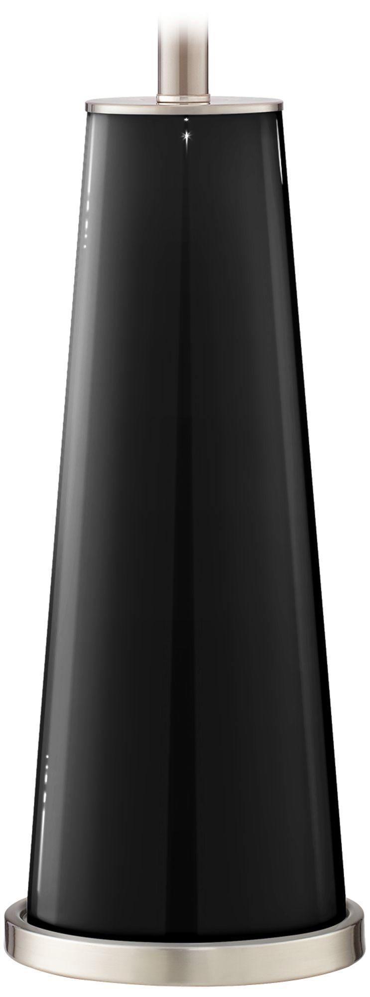 Color Plus Leo 29 1/2" Tricorn Black Glass Table Lamps Set of 2