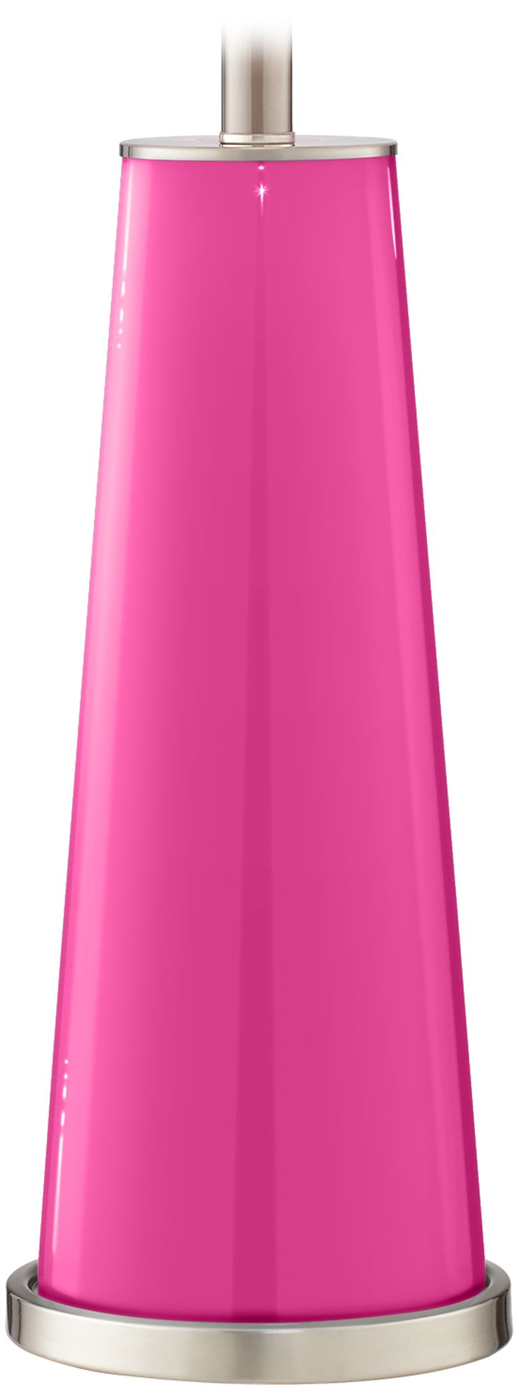 Color Plus Leo 29 1/2" Fuchsia Pink Modern Glass Table Lamps Set of 2