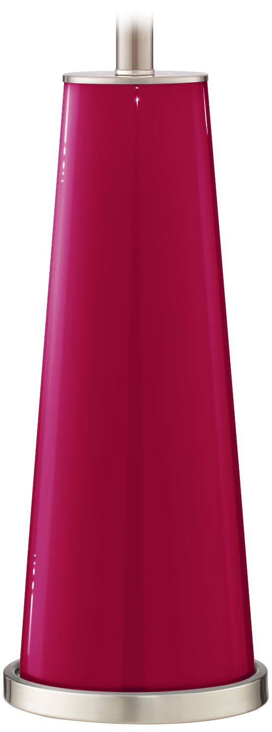 Color Plus Leo 29 1/2" French Burgundy Red Glass Table Lamps Set of 2
