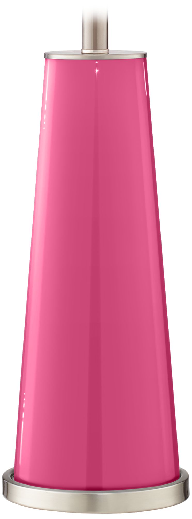 Color Plus Leo 29 1/2" Blossom Pink Modern Glass Table Lamps Set of 2