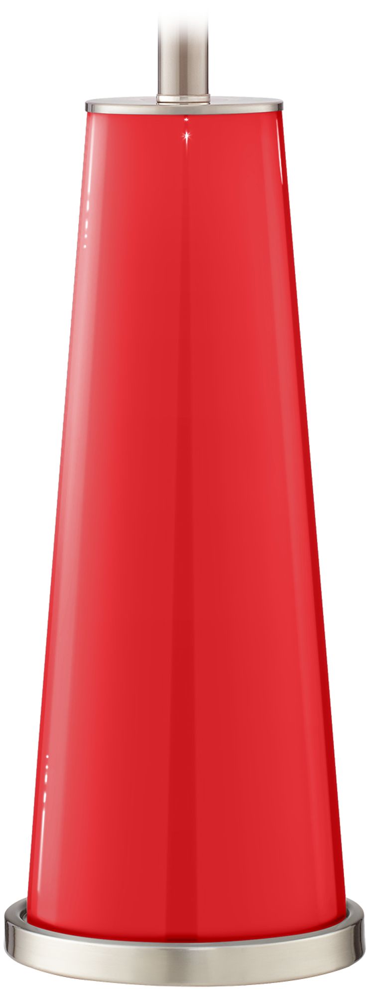 Color Plus Leo 29 1/2" Poppy Red Glass Table Lamps Set of 2