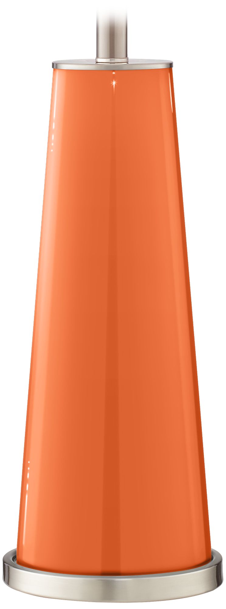 Color Plus Leo 29 1/2" Nectarine Orange Glass Table Lamps Set of 2