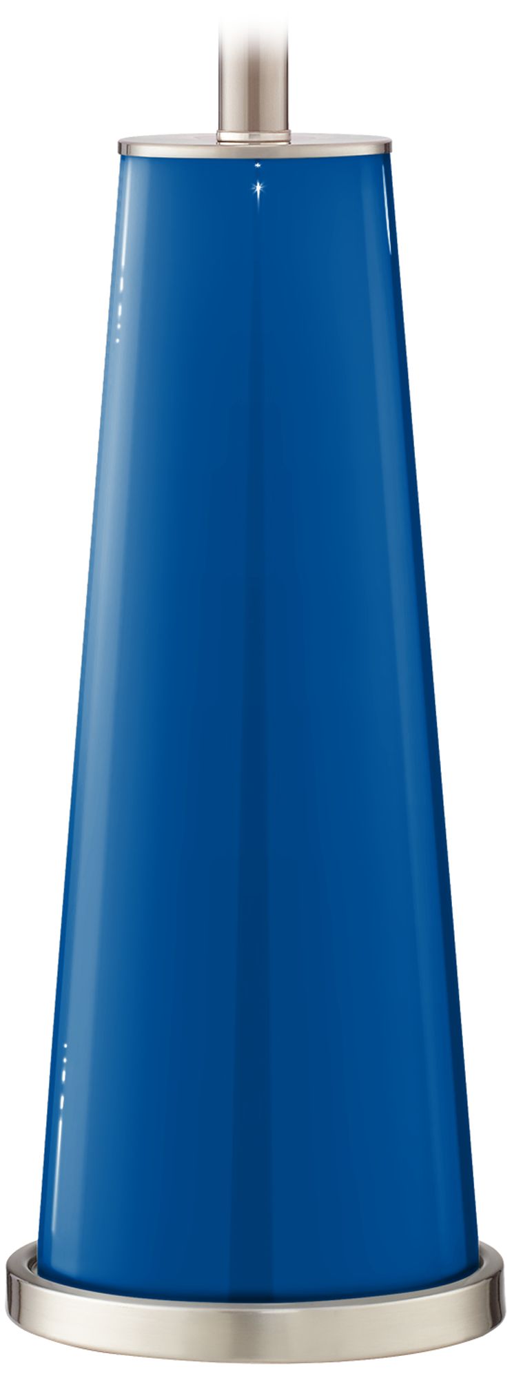 Color Plus Leo 29 1/2" Hyper Blue Glass Table Lamps Set of 2