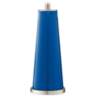 Color Plus Leo 29 1/2&quot; Hyper Blue Glass Table Lamps Set of 2