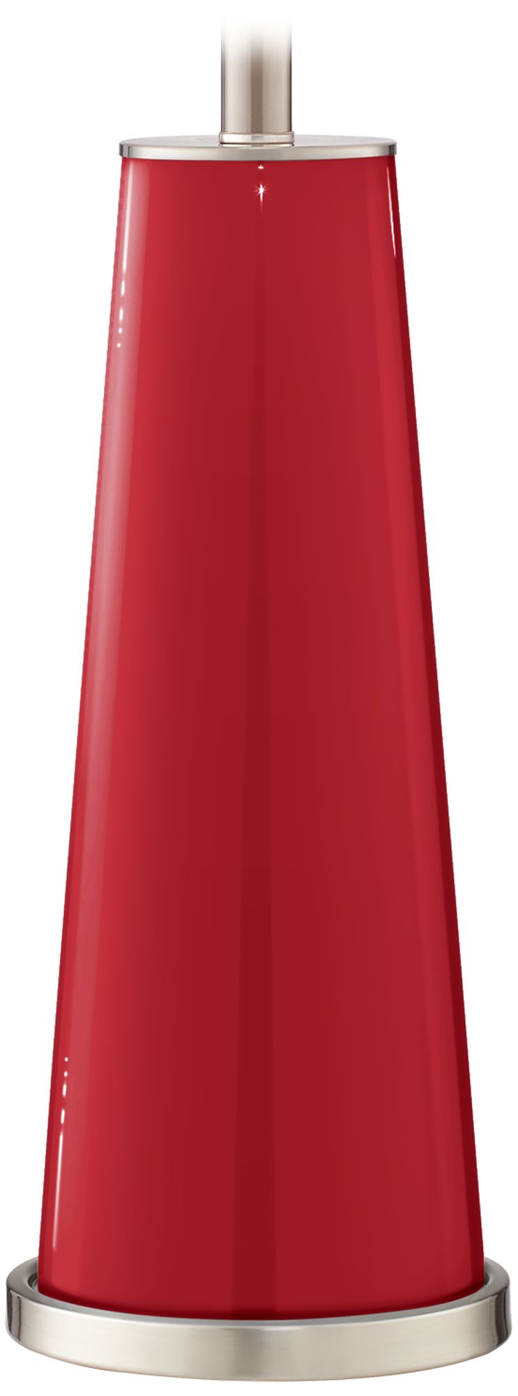 Color Plus Leo 29 1/2" Ribbon Red Glass Table Lamps Set of 2