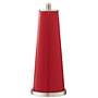 Color Plus Leo 29 1/2&quot; Ribbon Red Glass Table Lamps Set of 2