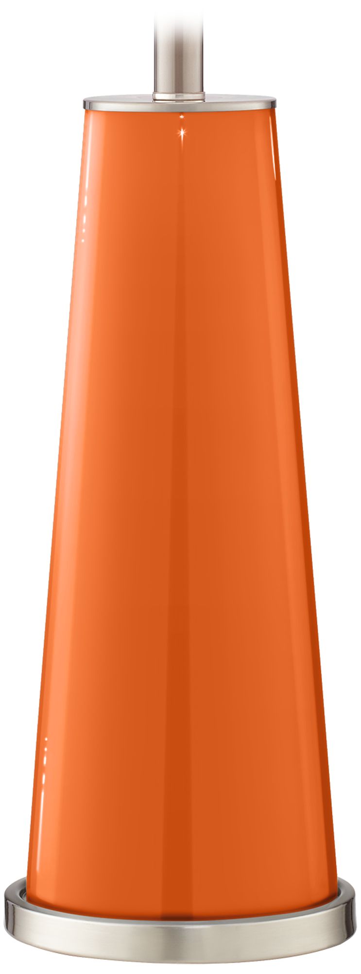 Color Plus Leo 29 1/2" Invigorate Orange Glass Table Lamps Set of 2