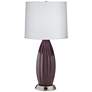 1R484 - Ceramic and Brushed Nickel Base Accent Table Lamp