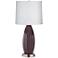 1R484 - Ceramic and Brushed Nickel Base Accent Table Lamp