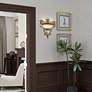 1 Light Palacial Bronze Wall Sconce in scene