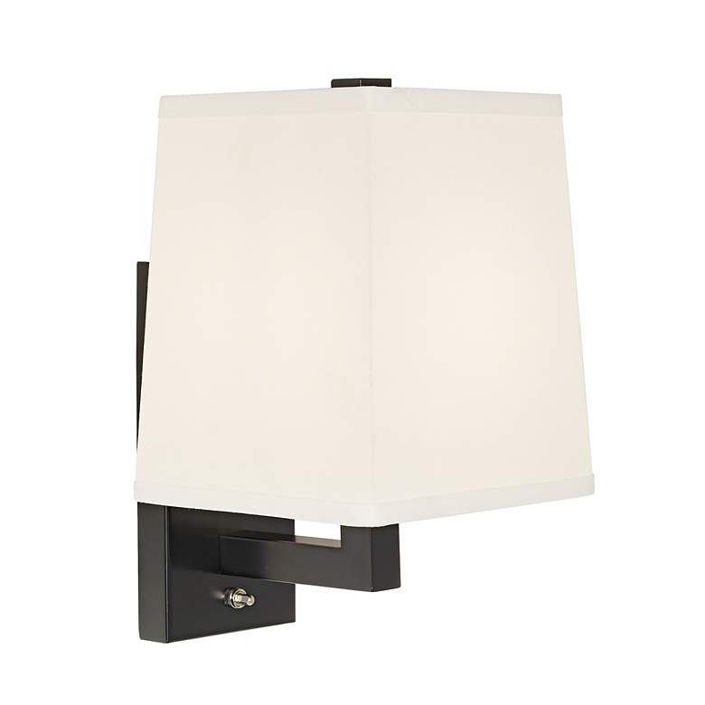 Image 1 1V404 - Espresso Flat Black Wall Lamp