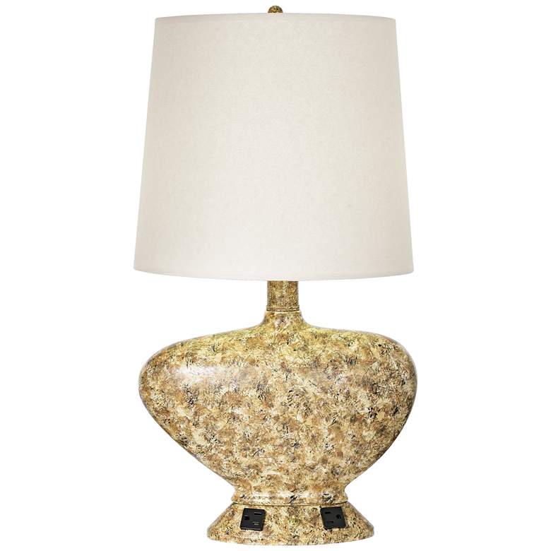 Image 1 1V419 - Brown Rust Accent Table Lamp w/Workstation Base