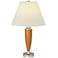 1V458 - Garden Sherry Blossom Wood Table Lamp with Outlets