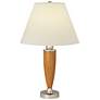 1V458 - Garden Sherry Blossom Wood Table Lamp with Outlets