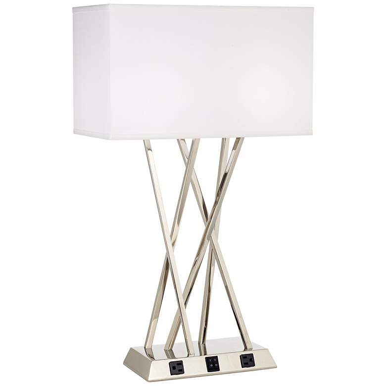 Image 1 1V492 - Brushed Steel Table Lamp