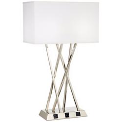 1V492 - Brushed Steel Table Lamp