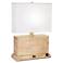 1V499 - Ivory Terrazo And Natural Finish Accent Table Lamp