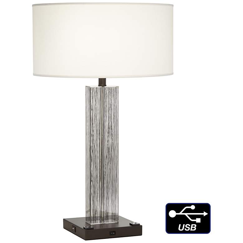 Image 1 1V516 - Silk Screened Acrylic Table Lamp