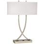 1V522 - Silver Metal Matching Table Lamp